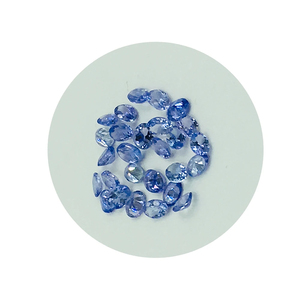 Icy Blue ดิบและเป็นธรรมชาติ 100% หินมีค่าเกรดดีที่สุดอัญมณีเพชรพลอยรูปไข่แทนซาไนต์ - Product Image 4