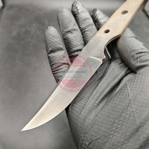 มีดล่าสัตว์ดามัสกัสทำมือใบมีดเปล่าสำหรับตั้งแคมป์ - Product Image 4