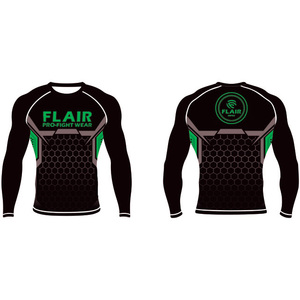 Personalizado Durable Nylon BJJ Rash Guard Larga Protección UV Anti-UV Compresión Camisa Transpirable y Cómodo - Product Image 3