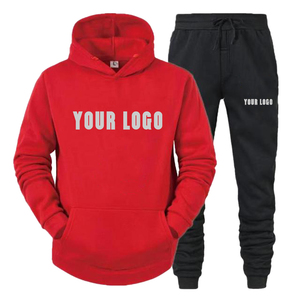 Men Heavy GSM Fleece Thick Breathable Blank Custom Logo Printing <b>Jogger</b> Suit <b>Sets</b> <b>Plus</b> <b>Size</b> Private Label Tracksuits Sweat Suits - Product Image 3