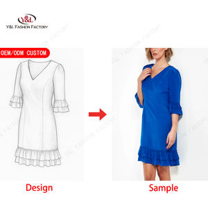 नम कस्टम 100% रेशम कपड़े निर्माता के कस्टम कपड़े निर्माता के कस्टम कपड़े प्राकृतिक कमर के साथ बुना हुआ परिधान - Product Image 4