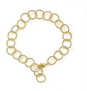 Exquisita pulsera de cadena de latón de moda Pulsera de latón unisex Producto exigente personalizado Pulsera de latón - Product Image 5