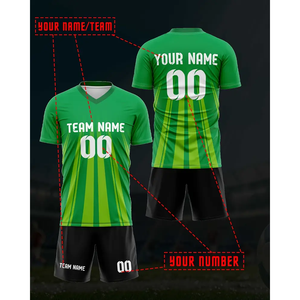 Camiseta Deportiva Personalizada de Fútbol Americano Verde, Sublimada, Estilo Crop Top, Premium, para Fútbol Americano y Fútbol - Product Image 3