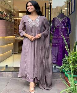 Casual Summer Dresses Online Wholesale Supplier Buy Bulk Women Clothing Sexy Elegant Women Wear Top Bottom Dupatta Set - Product Image 1