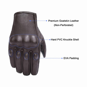 Guantes profesionales para montar en motocicleta con protección para nudillos duros Guantes de carreras transpirables antideslizantes para dedos completos para exteriores - Product Image 3