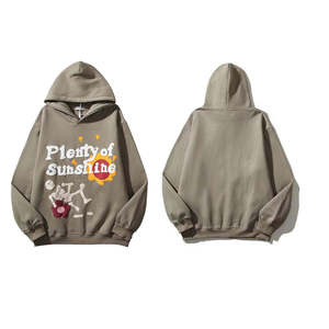 เสื้อมีฮู้ดผ้าฝ้าย100% โอเวอร์ไซส์ชายเสื้อแบบสวมหัวปักลายดิจิทัล - Product Image 2