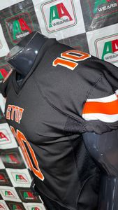 Jersey de fútbol americano bordado de talla grande transpirable estirable sublimación pantalones Pakistán hecho fotos reales hecho en fábrica - Product Image 4