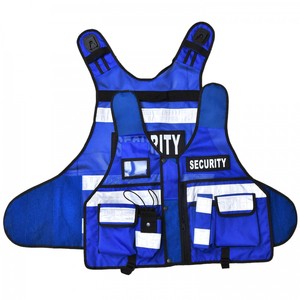 Gilet de sécurité 2 rayures horizontales gilet de sécurité réfléchissant pour la sécurité tactique gilet multifonctionnel réglable - Product Image 4