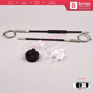 Juego de reparación de regulador de ventanilla eléctrica BWR797 delantero izquierdo para Albea Siena Palio MK1 171 172 178 1996-2016 4/5 puerta 46786201 - Product Image 6