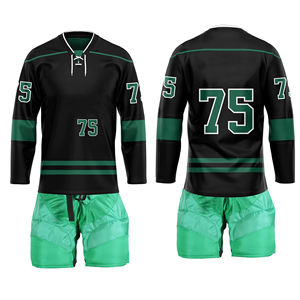 Wholesale Premium Quality 100% Polyester Custom Sublimation Ice Hockey Jerseys Fully <b>Dye</b> Sublimation Printing Custom Colors - Product Image 4