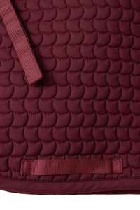 Venta al por mayor de fábrica, almohadillas personalizadas de Color granate para montar a caballo, logotipo de caballo de salto bordado, tela de algodón polialgodón - Product Image 3