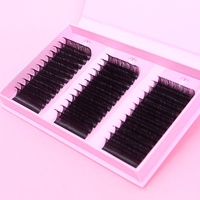 Emballage personnalisé pour extensions de cils en cachemire PBT, fournitures pour extensions de cils, extensions de cils douces, volumineuses, naturelles et légères, plateau pour extensions de cils