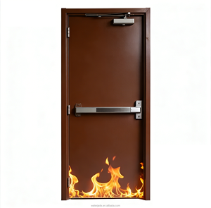Porte coupe-feu en acier 60/90/120/180 minutes, cadre galvanisé, métal creux, moderne, <span class=keywords><strong>sortie</strong></span> <span class=keywords><strong>de</strong></span> <span class=keywords><strong>secours</strong></span> commerciale insonorisée et ignifugée - Product Image 2