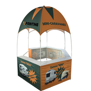 Tongjie Custom Advertising <span class=keywords><strong>Promo</strong></span> Booth eventi espositivi stand 3x3 tenda grande esposizione esagonale cupola tenda - Product Image 1