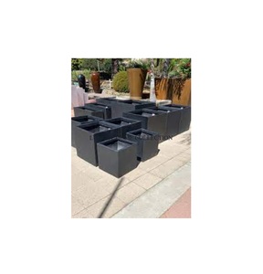 ที่ปลูกต้นไม้โลหะทนฝนและแดดทนต่อการเกิดสนิมสำหรับระเบียงที่ยาวนานของตกแต่งสวนหลังบ้าน - Product Image 1