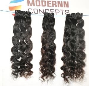100% cutícula alineada India Natural Ninguno Enredo Bodywave Bundles Sin procesar Venta al por mayor Proveedor crudo Extensiones de cabello humano virgen - Product Image 6