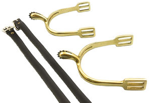 New High Quality Men's English Horsemanship <b>Spurs</b> 100% Stainless Steel Cavalry Horse Buckles Durable Equestrian <b>Gear</b> - Product Image 5