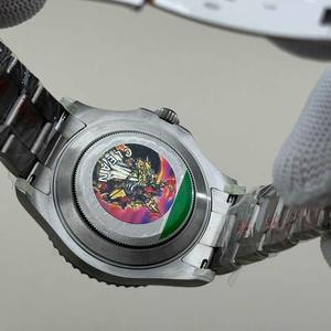 Montre de luxe numérique haut de gamme en acier inoxydable 42 mm, style sport, automatique, cadran à aiguilles, chronographe, étanche - Product Image 4