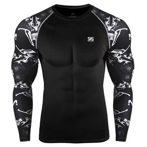 Camiseta de Compresión Sublimada Personalizada para MMA, BJJ, Spandex/Poliéster, Mangas Largas y Cortas, Servicio OEM, Unisex, Adulto - Product Image 3