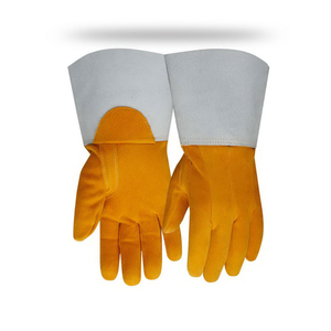 Gants en cuir de soudage Tig Gants de sécurité durables Gants en cuir fendu résistants à la chaleur pour usage industriel - Product Image 4