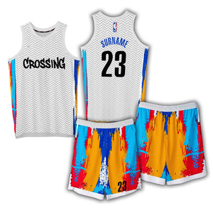 Maillot de basket-ball à sublimation personnalisée ensemble d'uniformes d'équipe vêtements de basket-ball réversibles uniformes de basket-ball - Product Image 1