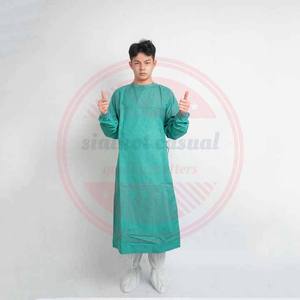 Batas médicas personalizadas de alta calidad con bolsillos para enfermeras y médicos, trajes y batas unisex no tejidas de PP - Product Image 3