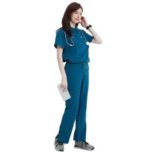 Chaqueta Médica para Mujer, Uniforme Médico Transpirable, Elástico, Cómodo, de Manga Larga, Duradero, Moderno, para Clínica y Laboratorio, Diseño Personalizado OEM - Product Image 5