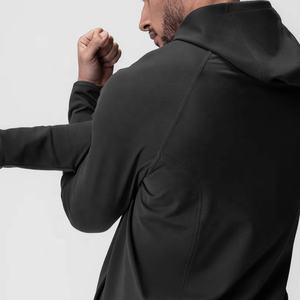 Sudadera con capucha desgastada con bordado de apliques personalizados, chaqueta con cremallera de diamantes de imitación, lavado ácido, ropa de calle de lana lavada Vintage para hombre, Sudadera con capucha - Product Image 2