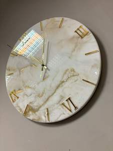 THIS RESIN <b>WALL</b> <b>CLOCK</b> WITH <b>Unique</b> Artistic Handmade Design <b>Wall</b> <b>Clock</b> Resin Art From India - Product Image 2