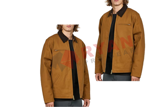 Veste universitaire pour homme de haute qualité avec logo personnalisé, fermeture éclair, coupe-vent, design tendance, automne et hiver - Product Image 2