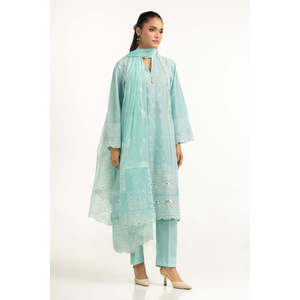 ชุดสูทผ้าลอนปักเลื่อม 3 ชิ้น รุ่น IUSTKSD-2155 สำหรับฤดูร้อนและอากาศอบอุ่น - Product Image 5