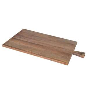 Large Serving Platter Wooden Tray With Handle Natural Finished Multifunction Kitchenware Board Customized Chopping Board & <b>Disc</b> - Product Image 1