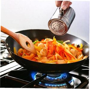 เครื่องขุดกาแฟแฟนซีสแตนเลสสตีลพร้อมฝาปิดและที่จับเครื่องปั่นน้ำตาลผงโกโก้ด้วยมือสำหรับทำขนมอบและทำอาหาร - Product Image 6