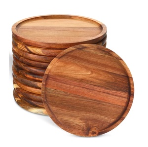 Assiette en bois d'acacia Assiette de service pour fruits Design personnalisé de qualité supérieure Assiette de présentation en bois à bas quantité minimale de commande Aliments à base de fruits Prix de gros - Product Image 6