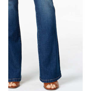 Jeans de Corte Bootcut para Mujer, Talla 14, Color Azul Marino, Transpirables, con Decoración de Botones, Lavables, Corte Ajustado, Marca Style & Co - Product Image 3