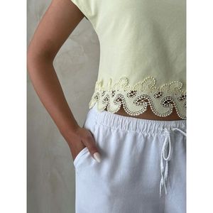 Camiseta de Mujer con Detalle de Encaje - Product Image 5