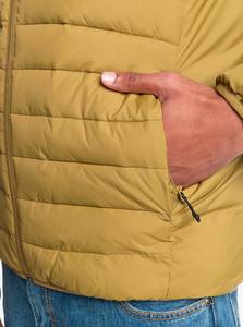 Chaqueta con Capucha de Lona Tejida para Hombre, Estilo Casual, Cuello Alto, Impermeable, Acolchada de Algodón, Invierno, Venta al por Mayor - Product Image 3