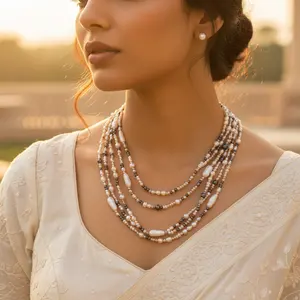 Multi-Color Freshwater Pearl <b>Bead</b> <b>Necklace</b> Elegant Jewelry Piece - Product Image 2