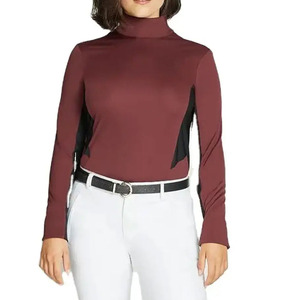 Precio al por mayor Mostrar Camisas Señoras Manga larga Capa base Mujeres Ecuestre Equitación Competición Camisas - Product Image 1