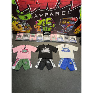 เซ็ตกางเกงขาสั้นของผู้ชายผ้าคอตตอน100% แห้งเร็วสวมใส่สบายระบายอากาศได้ดีสำหรับฤดูร้อน - Product Image 3