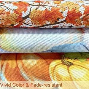 Paquete de 2 Banderas de Jardín Otoñales de 12 x 18 Pulgadas, Doble Cara, con Diseño de Calabaza, Decoraciones de Bienvenida para el Hogar, Porche y Exteriores - Product Image 4