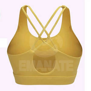 Sujetador Deportivo de Yoga Transpirable de Alta Sujeción, Secado Rápido, Elástico en Cuatro Direcciones, Diseño Personalizado con Logotipo Frontal, Sin Costuras para Mujer - Product Image 2