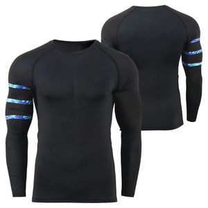 Venta al por mayor de sublimación Spandex personalizado impreso Rash Guard hombres 3D Camiseta de manga larga - Product Image 6