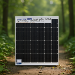 แผงโซลาร์เซลล์โมโนคริสตัลไลน์แบบฮาล์ฟเซลล์ PERC รุ่น Mogen Solar 385TD ประสิทธิภาพสูง ได้รับการรับรองมาตรฐาน TUV พร้อมกระจกปิดด้านหน้า - Product Image 3