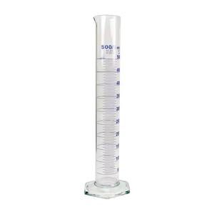 Wholesale <b>Laboratory</b> 25ml Clear Borosilicate Glass Hexagonal Base Measuring Graduated <b>Cylinder</b> - Product Image 4