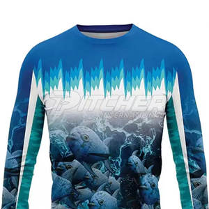 เสื้อตกปลาแขนยาวผ้าโพลีเอสเตอร์ 100% ระบายอากาศได้ดี น้ำหนักเบา ป้องกันแสงแดด UPF 50 สำหรับการตกปลาทั้งวัน - Product Image 4