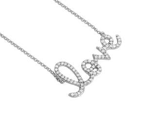 Argent Sterling S925 avec pendentif minimaliste délicat d'amour de diamant de Moissanite rond pour les femmes - Product Image 2