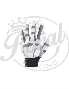 Guantes de golf Grace Unisex personalizables de cuero genuino blanco paquete elegante para hombres con logotipo personalizado equipo deportivo mano derecha - Product Image 3