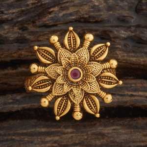 Glamorous Gold-Plated Copper Moon <b>Adjustable</b> <b>Ring</b> for Trendy Gifts Size Opening <b>Adjustable</b> Bezal Setting - Product Image 1