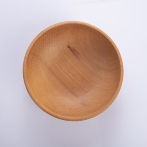 Ensaladera Grande de Madera de Haya de 20 cm - Tazón de Madera Natural Sólida para Frutas y Servir - Vajilla Ecológica - Product Image 2